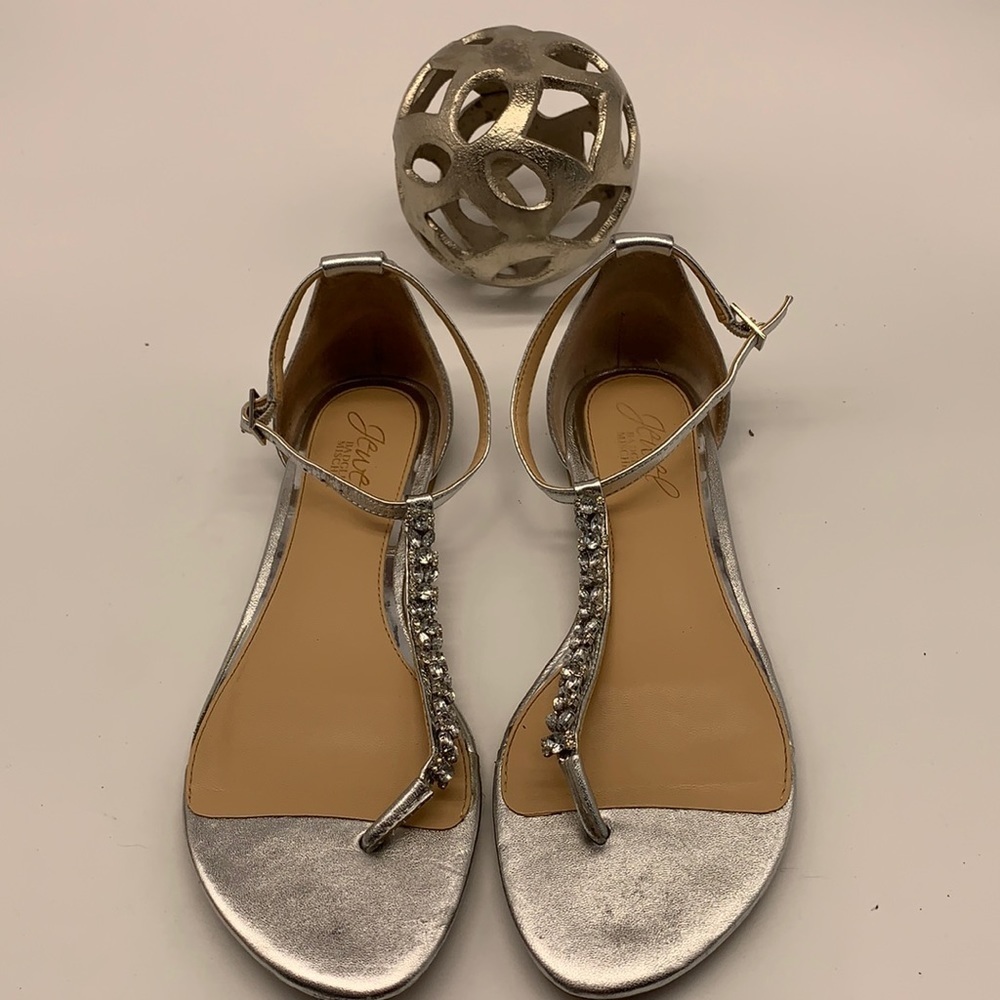 Badgley Mischka Jewel Silver Sandal
